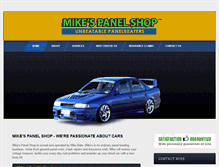 Tablet Screenshot of mikespanelshop.co.nz